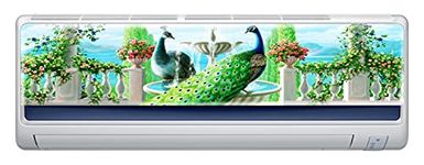 DivineDesigns™ Peacock Air Conditioner Sticker - Standard Size (Fit for All Models/Sizes/Brands) (Vinyl, Multicolor)