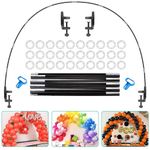AXHJ 13Ft Adjustable Balloon Arch Stand Kit, New Reusable Table balloon arch kit with base High Strength Glass Fiber Pole for DIY Party Wedding Birthday Baby Shower Xmas Festival Decorations