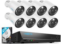 Reolink 4K+ PoE CCTV Camera System, 8pcs 12MP H.265 Bullet Security Cameras Outdoor, Person/Vehicle Detection, Two-Way Talk, Spotlights, 16CH NVR with 4TB HDD for 24/7 Recording, RLK16-1200B8-A