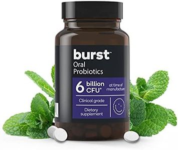 Dental Probiotic for Oral Health, 6 Billion CFU, by BURST, For Bad Breath and Tonsil Stones, Immune System Support, Sinus Support, BLIS K12 & M18 - 45 Count [PACKAGING MAY VARY]