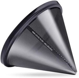 Able KONE for Chemex: The Original Reusable Black Titanium Coffee Filter