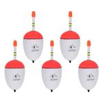 LIOOBO Fishing Floats: Sea Fishing Floats - Fishing Float: 5Pcs 70g Night fishing floats luminous fishing bobber light up fishing buoy sea fishing accessories (white)