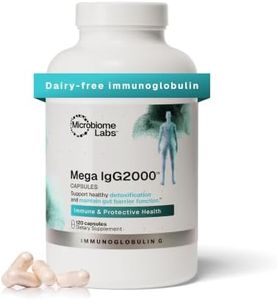 Microbiome Labs Mega IgG2000 Capsules - Dairy-Free Alternative to Bovine Colostrum Supplement - Immunoglobulin Supplement from Bovine Serum to Support Digestive Health (120 Capsules)