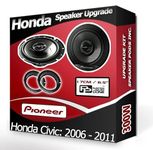 Civic Speaker upgrade Front Door Pioneer car speakers 6.5" 17cm + Pods 300W