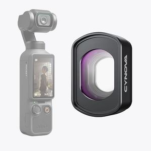 CYNOVA Wide-Angle Lens for DJI Osmo Pocket 4 Accessories, Compatible with DJI Pocket 3/4/Xtra Muse, Expand Field of View Lens for Vlogging & Travel, Magnetic Attach/Multi-Coated/Optical Glass