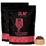 SLAY X Pure 100% Robusta Roasted Coffee Beans Bag, Freshly Roasted, India's Strongest Coffee, Medium To Dark Roast (Pack Of 2) 500 grams