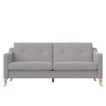 Mr. Kate Tess Upholstered Sofa with Soft Pocket Coil Cushions, Small Space Living Room Furniture, Light Gray Linen