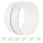 SPARES2GO Universal Tumble Dryer Vent Dual Hose Connector Adapter Ring