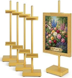 Victawks Adjustable Tabletop Easel Stand, Gold 17" H Easels for Display