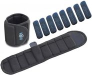 W8FIT Adjustable Wearable Wrist Arm Weights for Walking, Fitness, and Physical Therapy (3.4 LBS SET 1.7LBS each) LARGE