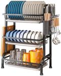 Hoisimdy Dish Drying Rack 3 Tier La