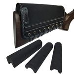 Tas Trost Leather Gun Buttstock Cheek Rest Raiser Holder (Black)