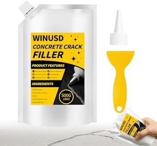 Concrete Crack Filler, 18oz High Elasticity Self Leveling Cement Crack Repair Sealant Caulking Glue for Flat Roof, Basement, Driveway, Walkway, Patio, Indoor, Outdoor - Grey, Quick-Drying, Waterproof