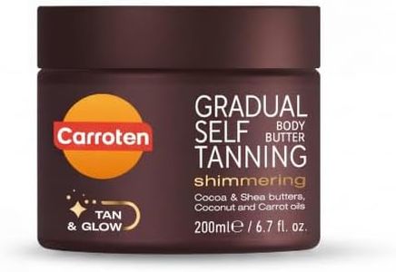 Carroten Gradual Self Tanning Body Butter, Shimmering Buildable Glow, 6.7oz