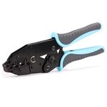 YMYP Crimping Tool for Sleeves Ferrule Terminals & Pin Cord Ends - Ratcheting Wire Crimper - AWG 10-2 (6-35mm²) - Electrical Crimping Tool