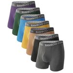 BAMBOO COOL Men’s Underwear Boxer Briefs Breathable and Soft with Fly Underwear for Men 7-Pack