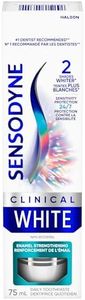 SENSODYNE Clinical White Toothpaste, Sensitivity Protection, Enamel Strengthening, 75mL