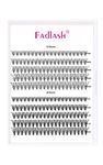 FADLASH Lash Clusters Extensions 200pcs Individual Lashes 10D 20D Mix Natural Soft C Cur Black Faux Mink Volume Lash Extensions Reusable Artificial Eyelashes (10D+20D-0.07-C, 8-16mm)