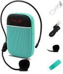 Portable Bluetooth Voice Amplifier, Rechargeable Wired Mini Speaker with Microphone, Use in Classroom, Meeting, Promotions and Outdoor Activities, for Teachers, Tour Guides, Coaches and More(Blue)