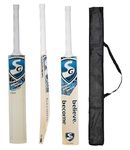 Super Grade Popular Willow Cricket Bat Full Size Short Hand 33.5 Inch Designed for Precision Play with Teniss Ball, Plastic Ball, Rubber Ball with Bat Cover (S_G Blue)
