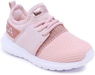 Nautica Kids Toddler Sneaker Athletic Slip-On Bungee Running Shoes Boy-Girl Toddler Kappil Toddler-Rose Gold-6