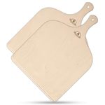 Leo and Gio Birch Wood Pizza Peel, 10 Inch, Oven-safe, Rectangular, Italian Craftsmanship, Ideal for Home Oven, BBQ, Pizza Stone