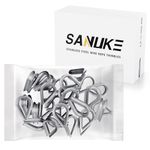 Sanuke 30pcs M5 Stainless Steel Wire Rope Thimbles for 3/16'' Diameter Rope Thimble Rigging