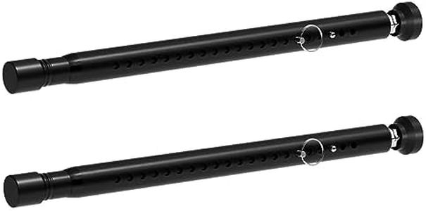 BsBsBest Sliding Door Security Bar Inside 2 Pack Adjustable 18 to 51 Inch Window Security Bar Interior Black Window Locks Security up and Down Window Bars Security Extendable