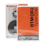 RTM C60 | Type One 60 Minute Blank Music Cassette | Ideal for Audio Recording | Studio Quality | Single Cassette