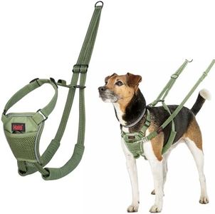 Halti No Pull Harness - Stop Your Dog Pulling on the Lead. Adjustable, Lightweight and Easy to Use. Reflective Dog Training Harness for Small Dogs (Size S, Forest Green)