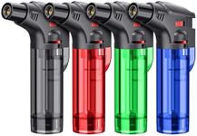 Torch Lighters, 4 Pack, Butane Refi