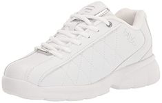 Fila Men's Fulcrum 3 Training Shoe, White/White/Metallic Silver, 8 M US