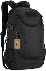 HUNTVP 25L Tactical Backpack Rucksack WR Tactical Assault Pack Military Bag (Black)