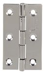 ssiskcon 3" Inch X 3/4 X 3/4 X 16 Gauge 1.7mm Thick/Pack of 40 Heavy Door Butt Cabinet Hinges Stainless Steel Premium Lubrication Soft & Easy Movement Sealed Heads Platinum High Glossy Finish