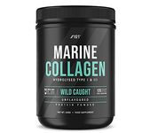 Marine Collagen Powder Supplement - 400g - Wild-Caught Canadian Marine Collagen - Unflavoured - Types 1 & 3 Hydrolysed Collagen Peptides - 33 Day Supply - by Alpha01®