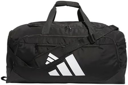 adidas Defender 5.0 Duffel, Durable Travel Gym Sports Bag for Men and Women, Black