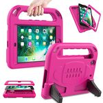 AVAWO Kids Case for iPad Mini 1 2 3 - Built-in Screen Protector Light Weight Shock Proof Handle Stand Kids Cover for iPad Mini 1st Gen, iPad Mini 2nd Gen, iPad Mini 3rd Generation - Rose