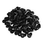 Electric Fence Insulators, 100Pcs Electric Fence Ring Insulators Screw In Short Screw Type Ring Insulator, Electric Meadow Fence Post Accessory for Wood Post