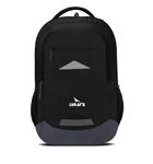 Lunar's Bingo - 48 L Laptop Office/School/Travel/Business Backpack Water Resistant - Fits Up to 15.6 Inch Laptop Notebook with 1 Year Warranty (Black - Grey)