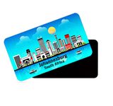 dhcrafts Rectangular Rubber Fridge Magnet/Magnetic Card Blue South Africa Johannesburg Design Pack of 1 (8.6cm x 5.4cm)