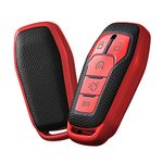 ELOHEI Soft TPU Car Key Fob Case Cover for Ford,Compatible with Ford F150 Explorer 2013-2016 Ford Fusion 2015-2017 Ford Mustang Edge Lincoln MKZ MKC MKX 5 Buttons Smart Key