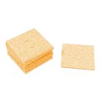 sourcingmap Replacement 57mm x 57mm x 3mm Soldering Iron Cleaning Sponge Pad Yellow 10Pcs