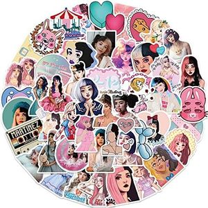 Female Singer Stickers, 50PCs, Aesthetic Vinyl Star Idol Stickers and Decals, Notebook Water Bottle Stickers, Kids Stickers for Hydro Flask, Car, Planner, Skateboard, Holiday Gifts Stickers [M]