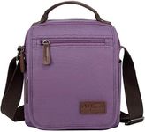 mygreen Unisex Casual Retro Small Messenger Bag Shoulder Crossbody Bags Purse Purple