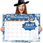 Gannyfer Large Desk Calendar 2024-2025 with Desktop Mat, Simplified 22" x 17" Desktop Pad Calendar, 18 Month Table Calendar from Jul 2024 to Dec 2025, Office Supplies Perfect for Home School and