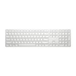 HP 970 Creator Keyboard, Wireless and Multi-Device with 20 programmable Shortcut Keys, Backlit with sensors, up to 6 Month Battery, AES encrypted, 3Y Warranty, 0.67 kg, Silver