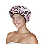 Betty Dain Betty Dain Stylish Design Terry Lined Shower Cap, The Socialite Colle Countion, Boudoir, 4.32-Ounce