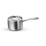 Tramontina Aeion Triply 14cm/1.5L Sauce Pan with SS 304 Lid | Healthy, Non Toxic | Milk Pan/Tea Pan| Induction Friendly | Stay Cool Handle | NSF Certified | 10 Year Warranty*