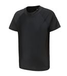 Rash Vest Boys Short Sleeve Swimsuit Kids Swim Top Boys Rash Guard Age 13-14 Years Black