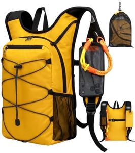 MOKURA 15L Small Hiking Backpack for Men Women, Lightweight Daypack, Yellow